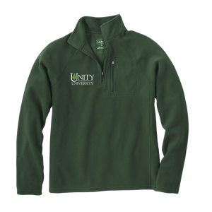 L.L.Bean Men's Fitness Fleece Quarter-Zip Pullover, Balsam Green L.L.Bean Men's Fitness Fleece Quarter-Zip Pullover, Balsam Green