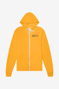 UNITY COLLEGE Eco-friendly Full-Zip Fleece Hoodie, Yellow, CLEARANCE UNITY COLLEGE Eco-friendly Full-Zip Fleece Hoodie, Yellow, CLEARANCE