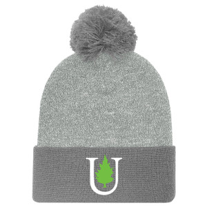 Unity Marled Pom Cuff Grey Hat Unity Marled Pom Cuff Grey Hat