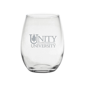 Stemless Wine Glass with Unity Logo Stemless Wine Glass with Unity Logo