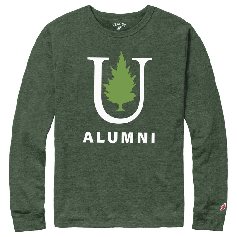 Alumni Victory Falls Tri-Blend Long Sleeve Tee, Hunter Green