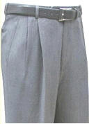 Smitty Heather Grey Pleated Combo Umpire Pants