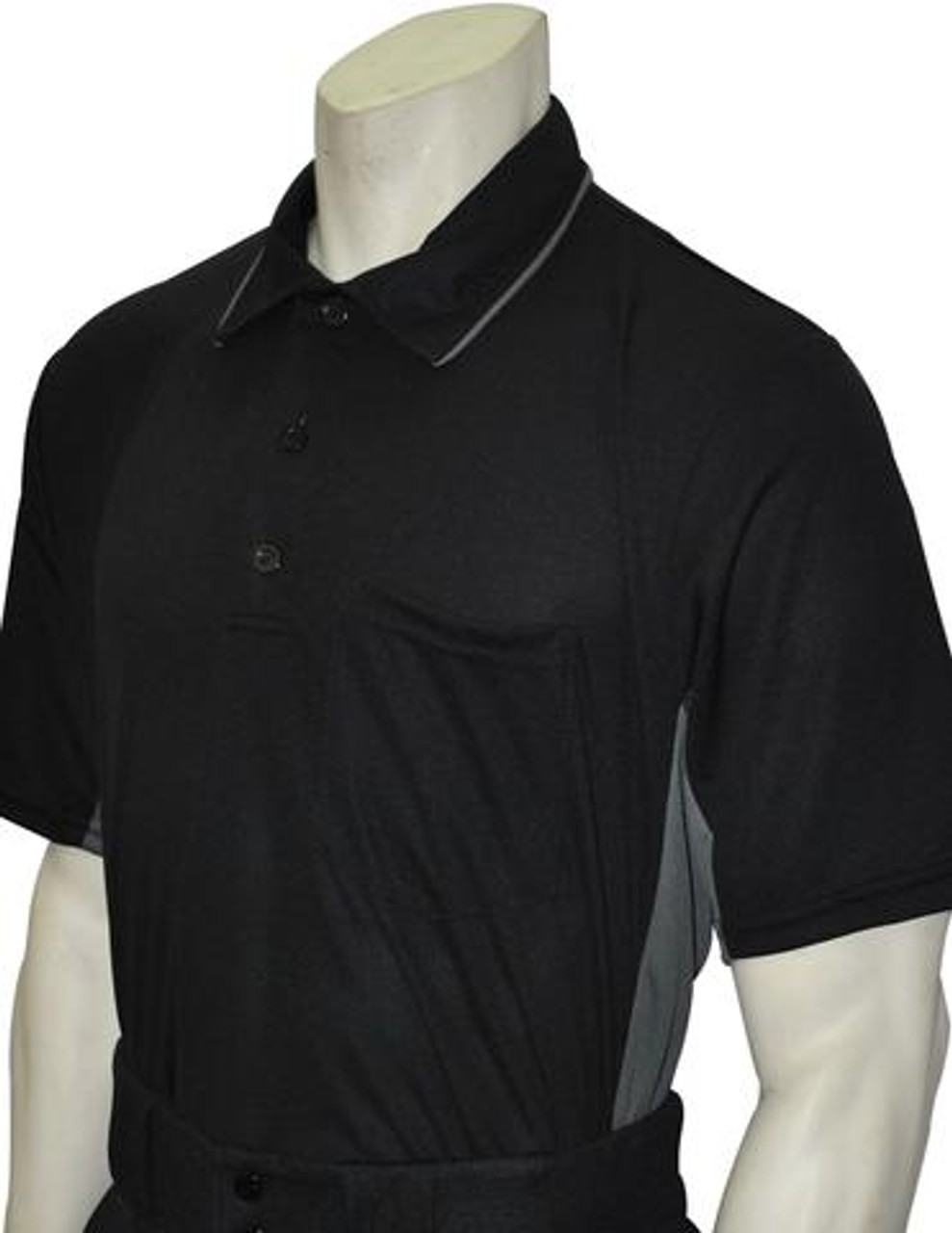Download MLB Style Black Umpire Shirt with Grey Side Panel | Umpire ...