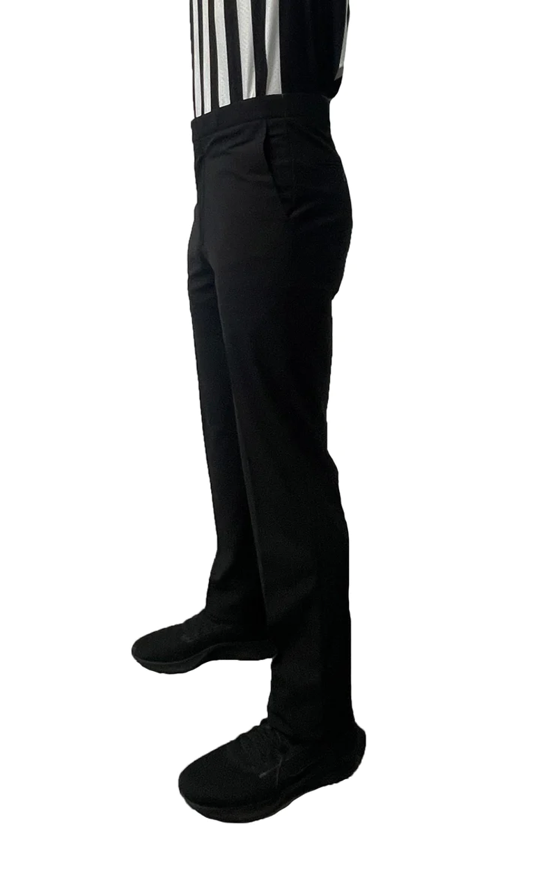 Buy the Womens Black Flat Front Slash Pocket Skinny Leg Dress