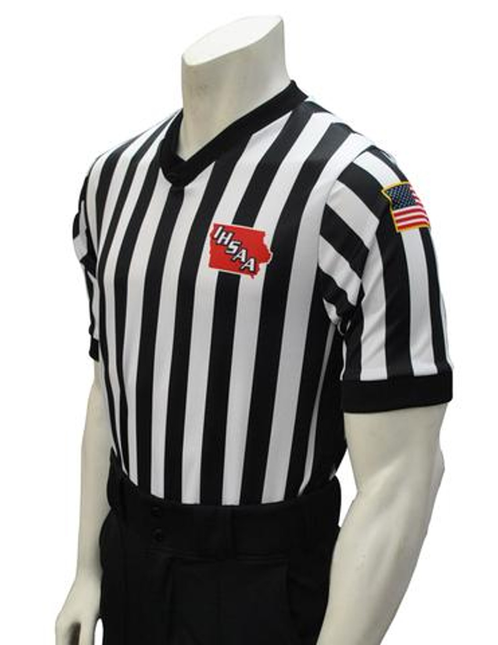 Iowa IHSAA Body Flex® Side Panel Basketball Referee Shirt