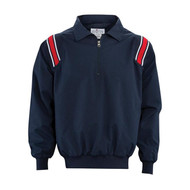 Smitty Officials Apparel Navy Umpire Pullover with Red and White Trim