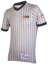 Honig's Illinois IHSA Gray Pinstripe Wrestling Referee Shirt