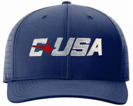 Conference USA Navy Ignite Performance LT Flex-Fit Softball Umpire Cap