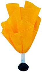 Premium Long Toss Black Ball Football/Lacrosse Referee Penalty Flag