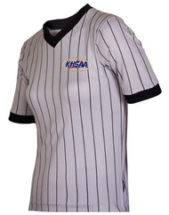 Honig's Kentucky KHSAA Women's Gray Pinstripe Wrestling Referee Shirt