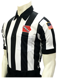 Smitty Official's Apparel Iowa IHSAA Dye Sublimated 2 1/4" Stripe Football Referee Shirt