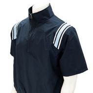 Illinois IHSA Navy Half Sleeve Umpire Pullover with Powder Trim