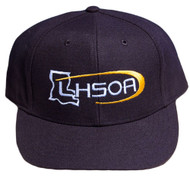 Louisiana LHSOA Surge Fitted Black 4-stitch Umpire Plate Cap