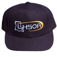 Louisiana LHSOA Flex-fit Black 4-stitch Umpire Plate Cap