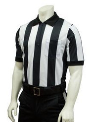 Smitty Officials Apparel Body Flex® 2 1/4" Stripe Short Sleeve Football Referee Shirt No Flag