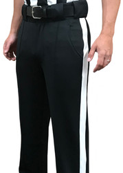 Smitty Official's Apparel Kentucky KHSAA Premium Tapered Fit 4-Way Stretch Poly/Spandex Football Referee Pants 1 1/4" Stripe