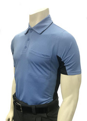 Smitty Major League Style Body Flex Sky Blue/Black Umpire Shirt