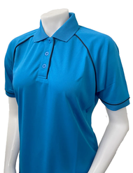 Smitty Women's Bright Blue Short Sleeve Volleyball Referee Shirt