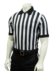 Smitty Official's Apparel Body Flex® 1" Stripe Short Sleeve Lacrosse Referee Shirt