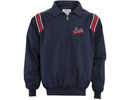 Virginia VHSL Navy Umpire Pullover with Red and White Trim