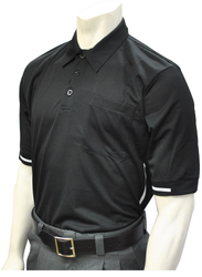 Missouri MSHSAA Honig's Embroidered Black Pro Style Umpire Shirt