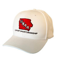 Iowa IHSAA White Smitty Performance Mesh Flex-fit Football Referee Cap