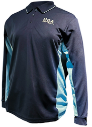 USA Softball Navy Blue Long Sleeve Umpire Shirt