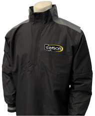 Louisiana LHSOA Black Convertible Umpire Jacket Charcoal Grey Trim