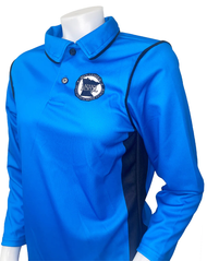 Minnesota MSHSL Women's Long Sleeve Bright Blue Swimming/Volleyball Referee Shirt