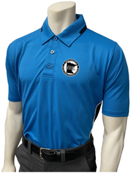 Minnesota MSHSL Men's Bright Blue Short Sleeve Softball Umpire Shirt