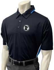 Minnesota MSHSL Men's Embroidered Midnight Navy Short Sleeve Softball Umpire Shirt