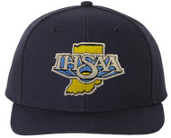 Indiana IHSAA Navy Wool 6-stitch Umpire Cap Indiana IHSAA Navy Wool 6-stitch Umpire Cap