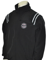 New York State NYSBUA Black Thermal Umpire Jacket with White Trim