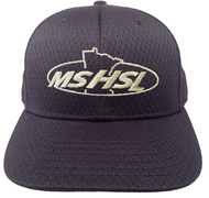 Minnesota MSHSL Navy Fitted Promesh 6-stitch Combo Umpire Cap Minnesota MSHSL Navy Fitted Promesh 6-stitch Combo Umpire Cap