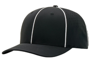 Richardson Ignite Laser Performance Black/White Lacrosse Referee Cap Richardson Ignite Laser Performance Black/White Lacrosse Referee Cap
