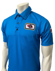 Nebraska NSAA Men's Bright Blue Volleyball Referee Shirt