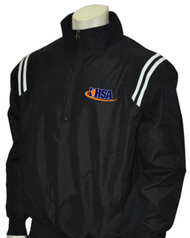 Illinois IHSA Black with White Trim Umpire Pullover