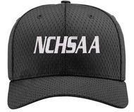 North Carolina NCHSAA Black Fitted Promesh 6-stitch Combo Umpire Cap