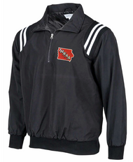Iowa IHSAA Black Umpire Pullover Black/White Trim