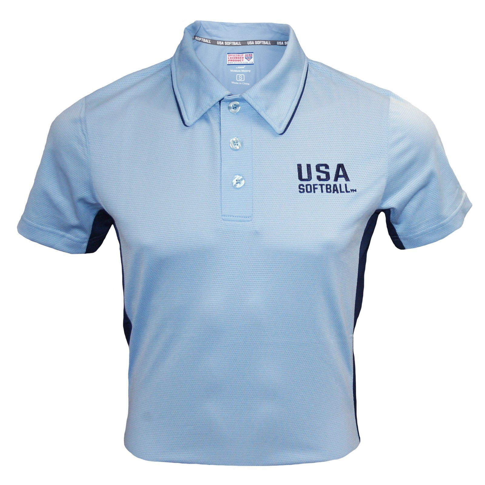USA Softball Powder Blue Umpire Shirt