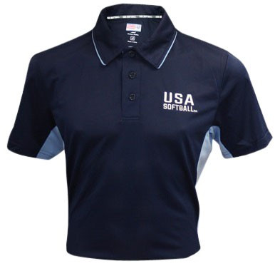USA Softball Navy Blue Umpire Shirt