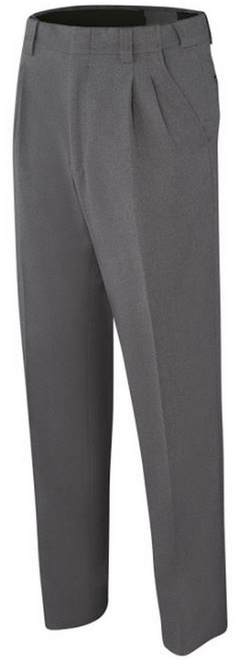 Smitty Heather Grey Pleated Combo Umpire Pants with Expander Waistband