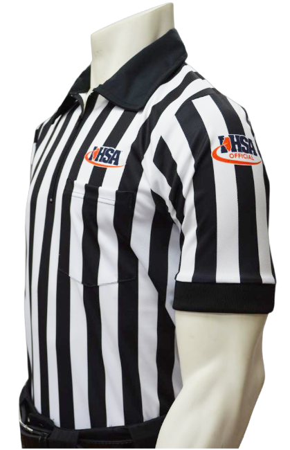 Illinois IHSA Dye Sublimated Short Sleeve Football Referee Shirt