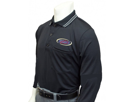Kentucky KHSAA Black Dye Sublimated Long Sleeve Umpire Shirt 