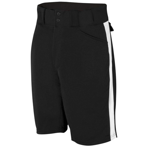 Smitty Black Referee Shorts with White Stripe