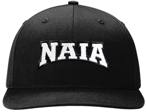 NAIA Black Fitted 6-stitch Umpire Cap
