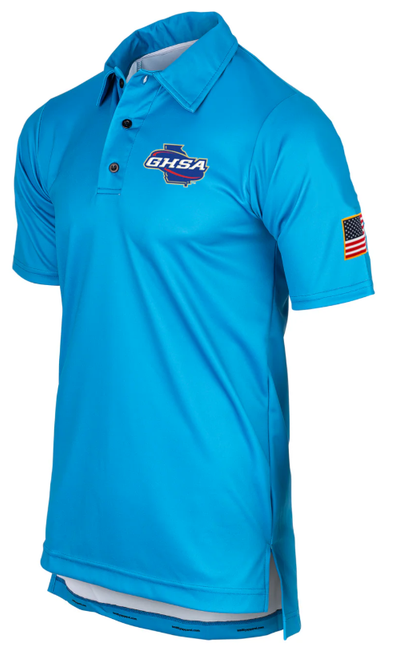 Georgia GHSA Men's Bright Blue Volleyball Referee Shirt