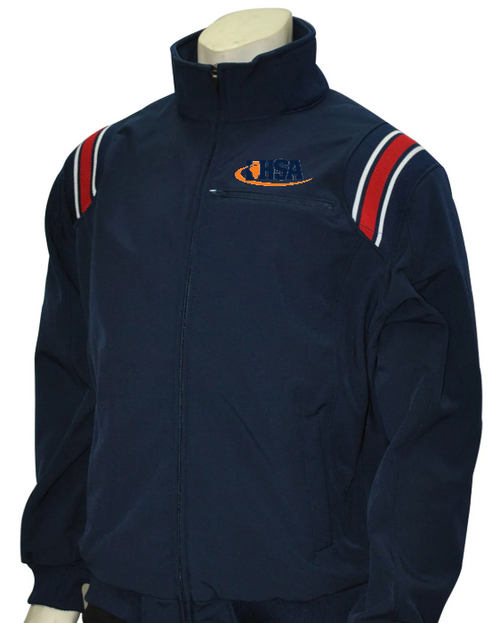 Illinois IHSA Navy with Red Trim Therma Base Umpire Jacket 