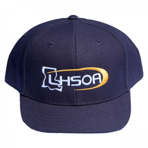 Louisiana LHSOA Pulse Flex-fit Navy 6-stitch Combo Umpire Cap