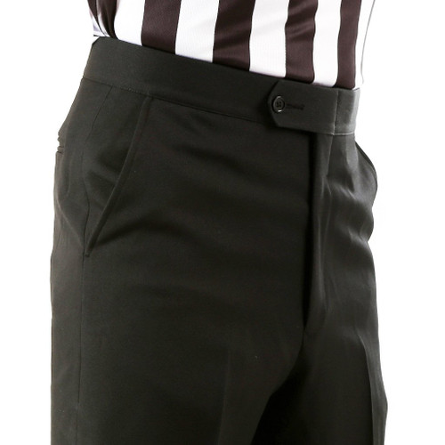 Smitty Official’s Apparel 4-way Stretch Tapered Fit Flat Front Slash Pocket Referee Pants